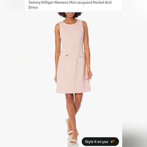 Tommy Hilfiger Women's Light Pink Pocket Knit Dress